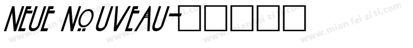 neue nouveau字体转换